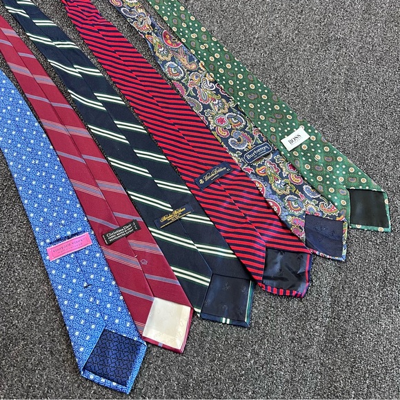 Brooks Brothers Other - Vintage BROOKS BROTHERS Makers Tie Lot of 6 All Silk Burberrys Cristian Dior USA